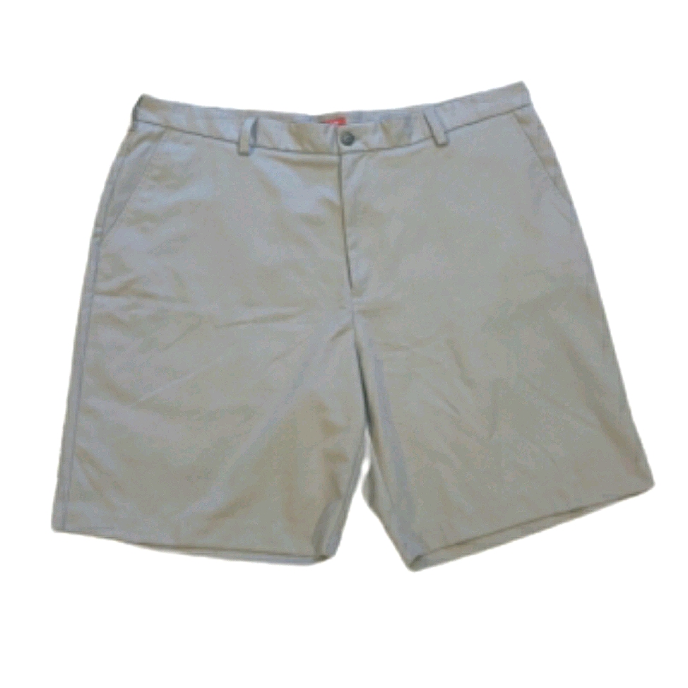 Izod Men's Khaki Flat Front Shorts